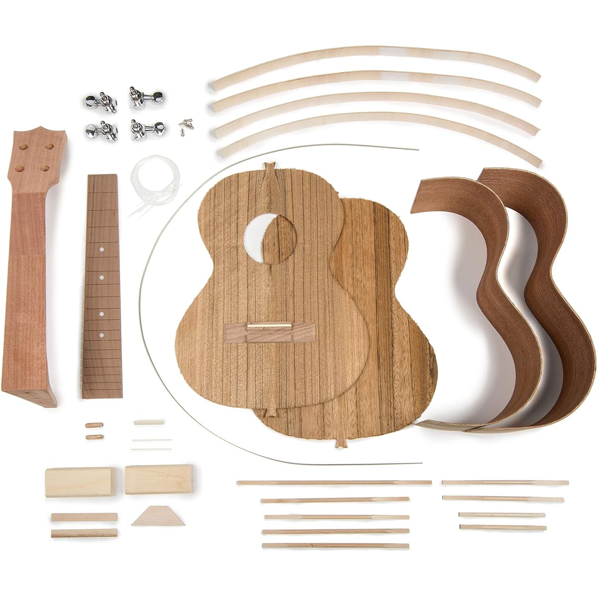 StewMac Walnut Tenor Ukulele Kit with Walnut Top