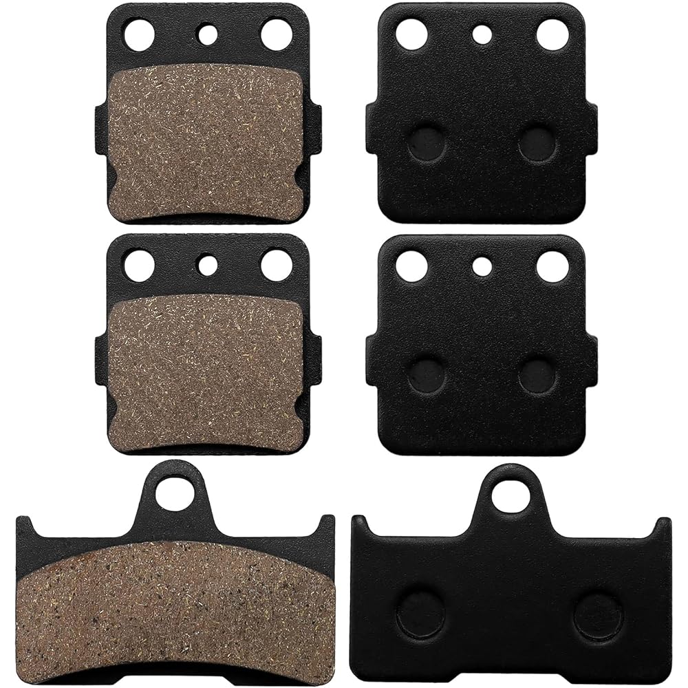 SOLLON Front & Rear Brake Pads for Yamaha Grizzly 660 YFM660 YFM660F YFM660FA 2002 2003 2004 2005 2006 2007 2008