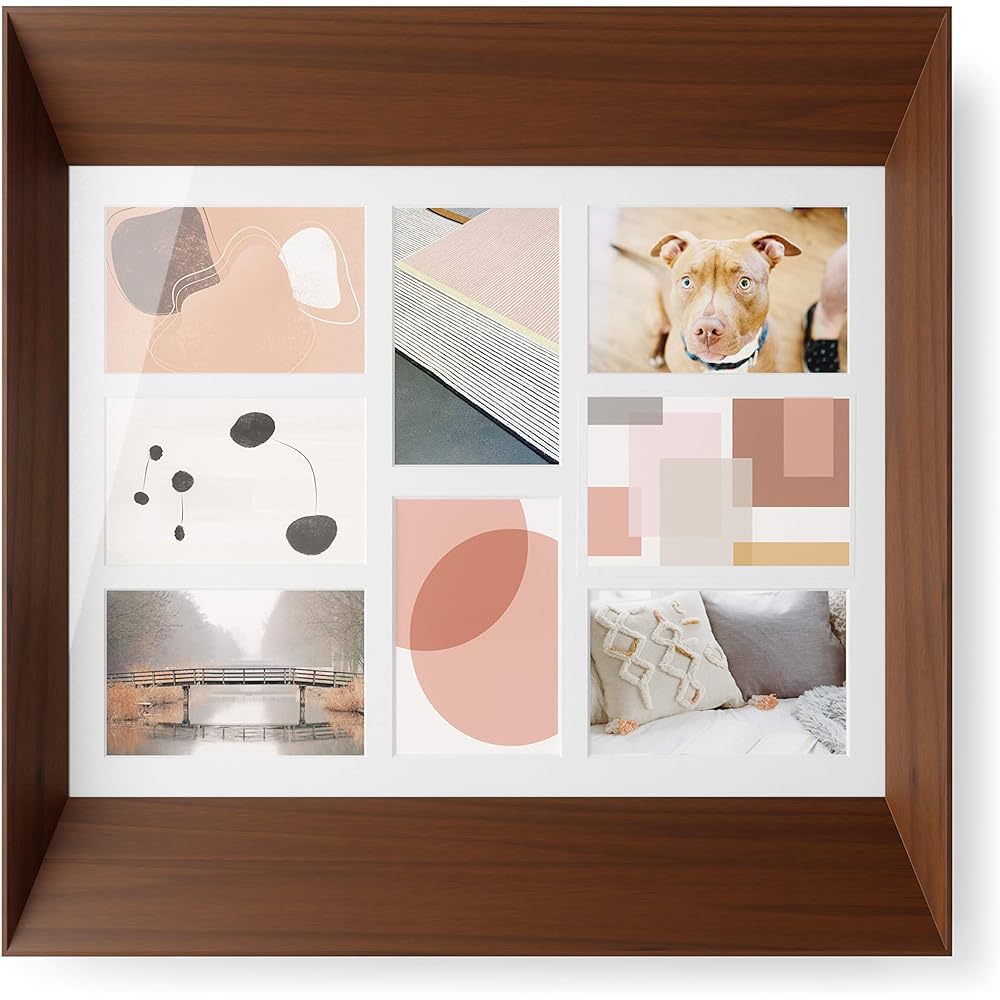 [Official] umbra Photo Frame Wall Photo Display Photo Frame Large Wall Wall Decoration LOOKOUT Light Natural Wood 210168451055 50 × 6 × 50 cm