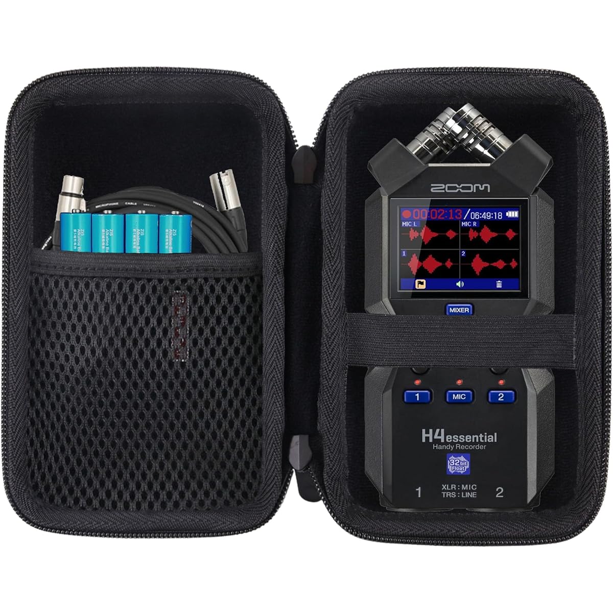 JINMEI Hard EVA Carrying Case Compatible with Zoom R4 MultiTrak 32 Bit Float Recorder Case