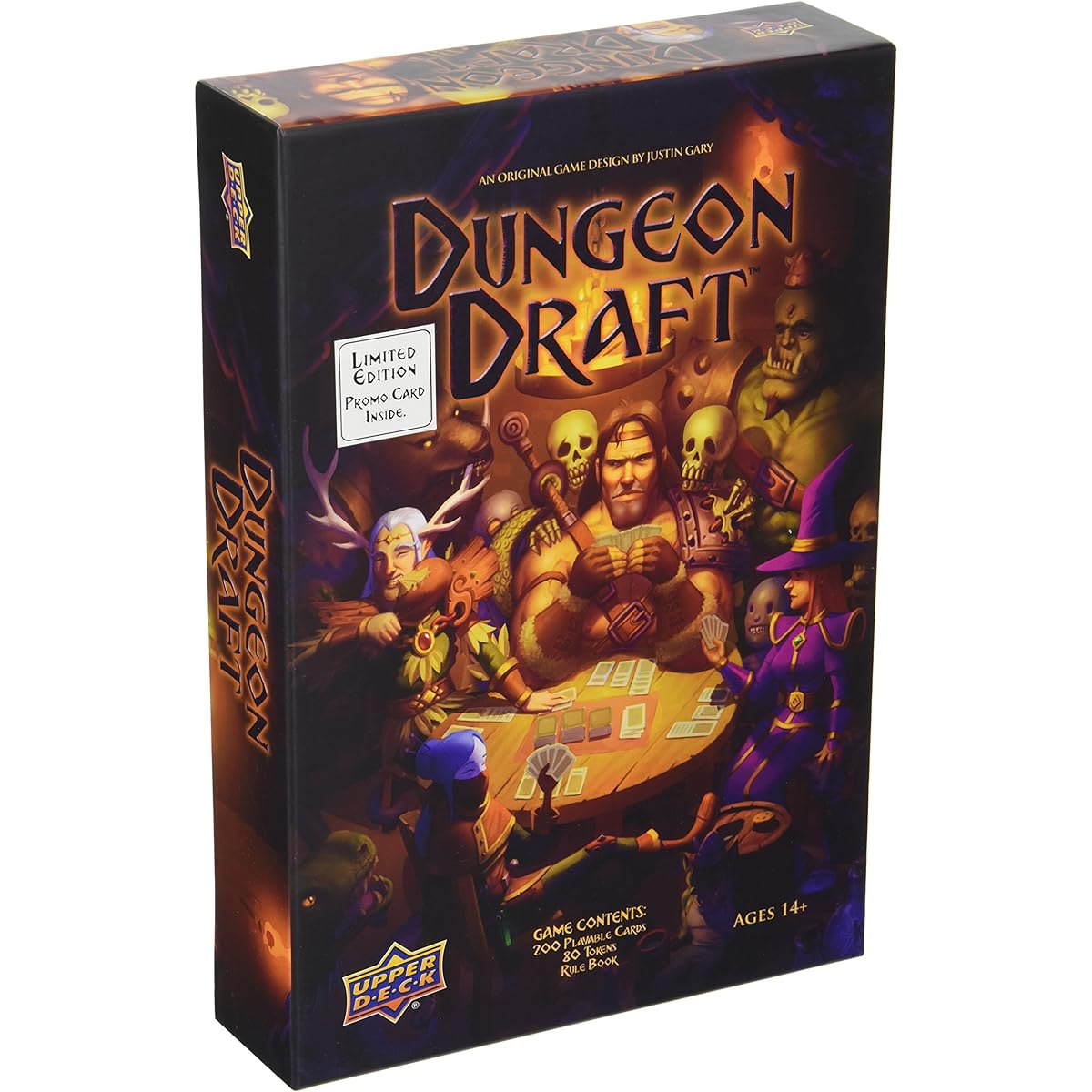 Upper Deck Entertainment Dungeon Draft Strategy Board Game Multiplayer