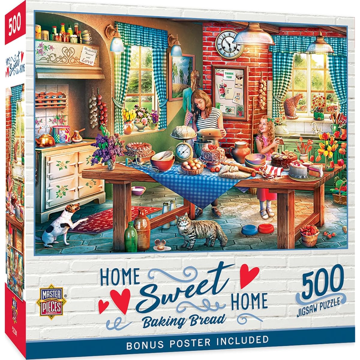 MasterPieces 550 Piece Jigsaw Puzzle for Adults, Families and Teens - Baking Bread - 18"x24"