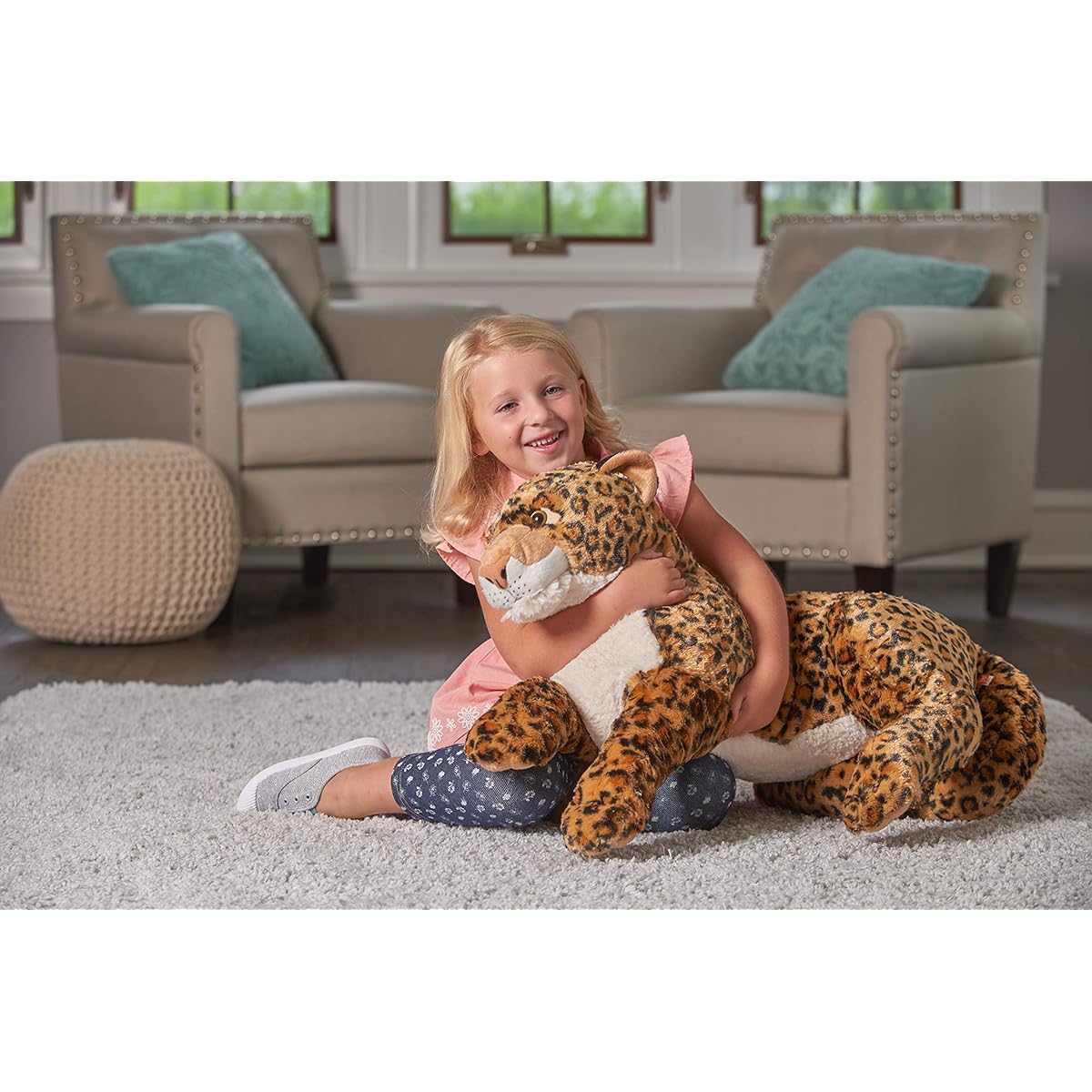 Plush Jumbo African Leopard