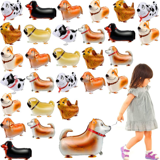 40pcs Walking Animal Balloons, New Year Pet Dog Balloons, New Year Party Decorations, Kids Balloons Puppy Dog Birthday Party Supplies for Boys and Girls New Year Decorations