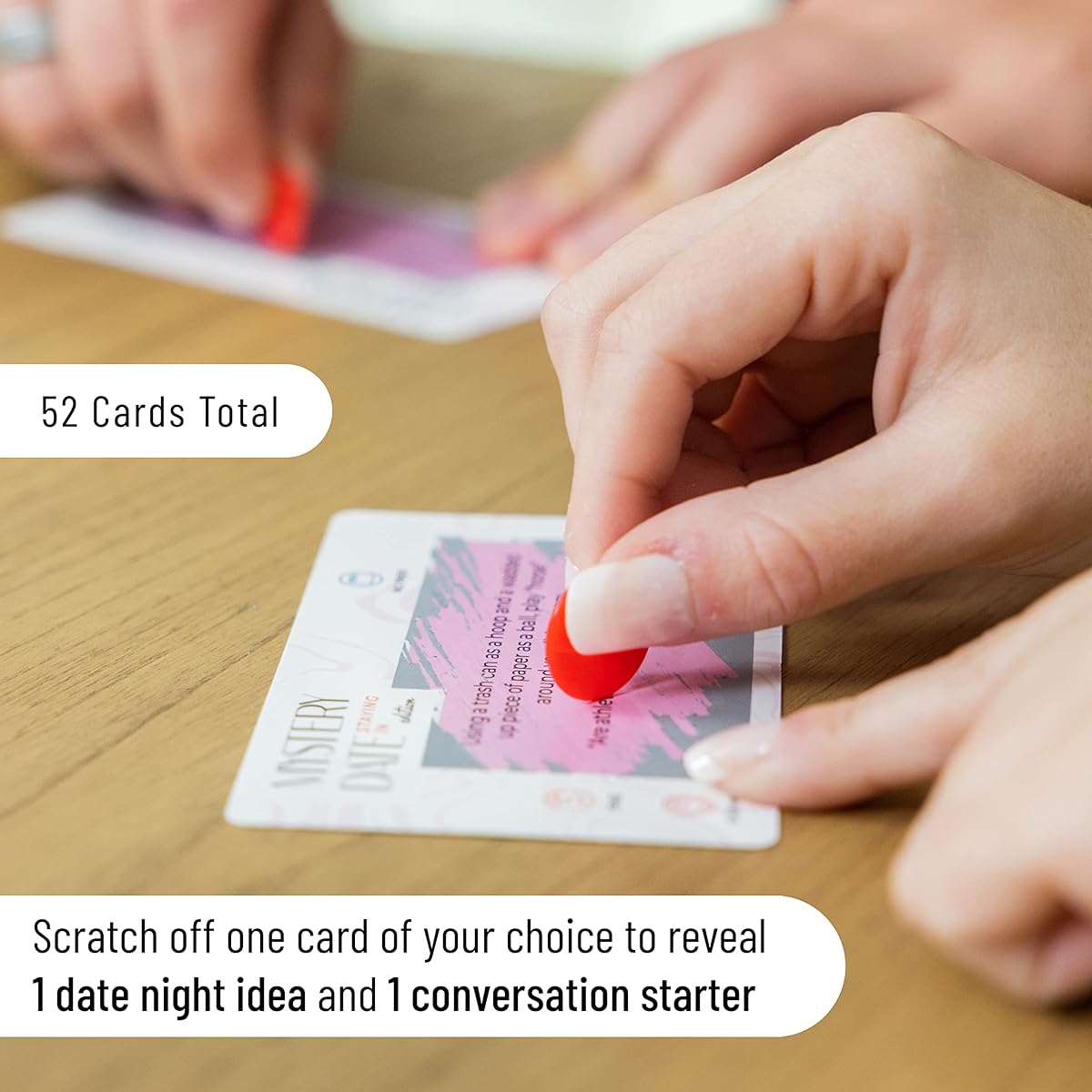 Mystery Date Staying In Edition - 52 Scratch-Off Date Ideas and 52 Conversation Starters