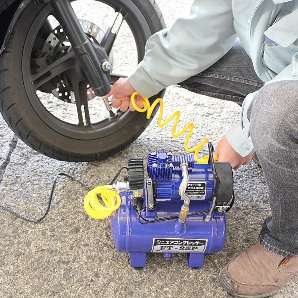 Meltec Mini Air Compressor Small | Lightweight (Car/Motorcycle/Bicycle) Maximum Pressure 800kpa DC12V Clip Meltec FT-35P