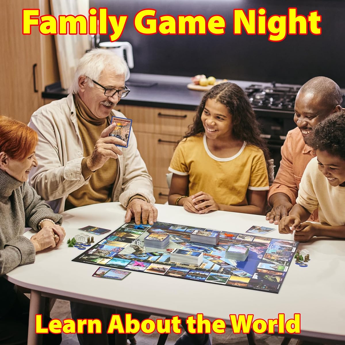 Travelling The World Pursuit - Trivia Board Game. Kids, Teens, Adults. Education. Top 50 World Travel Destinations. Eiffel Tower, Colosseum, Giza, Vatican, Taj. Scout Game. Family Game. Ages 8-99