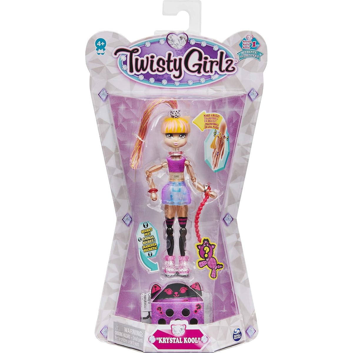 Twisty Petz Twisty Girlz Crystal Cool Doll Collectible Bracelet with Mystery Ages 4+