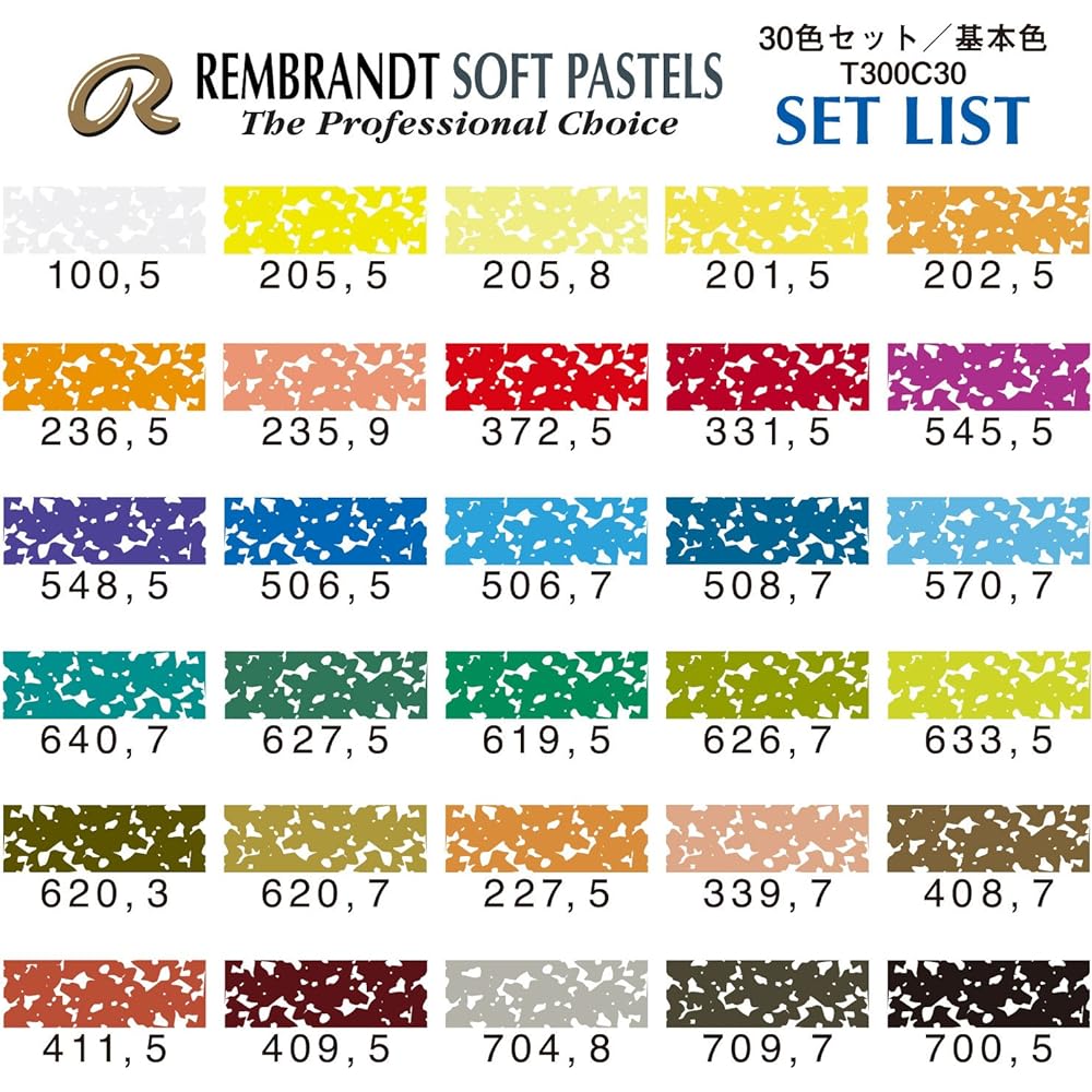 Talens Rembrandt Soft Pastel 30 Color Set