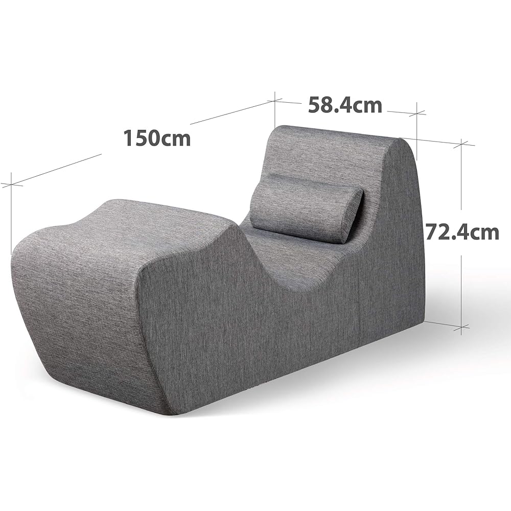 ZINUS Sofa Zero Gravity Dark Gray Lounge Chair Ottoman Chair Foam Chair Hotel Living Comfortable Single Seater Relaxation | Compressed Packaging Bed 1BOX Single Living ZINUS | Japanese Genuine Product USCGCD