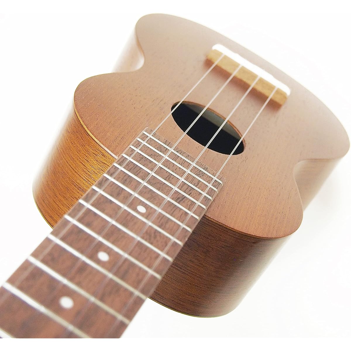 Famous Domestic Ukulele FS-1G Soprano Tuner with Soft Case Mahogany (Reliable Made in Japan) (Sweet Tone) (U)