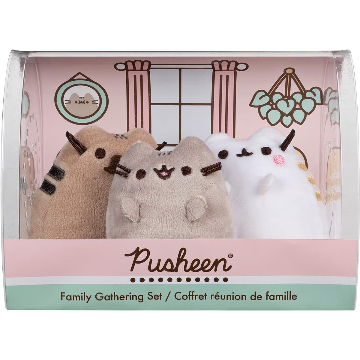 GUND Pusheen Family Gathering Collector Set Plush Cat Set of 3
