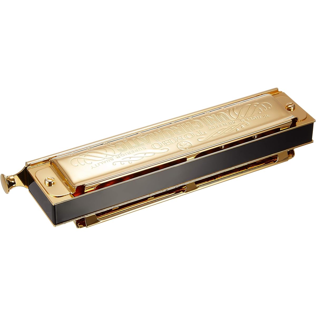 TOMBO Harmonica Unichromatic Gold 1248SG Slide oil for Unichromatic harmonica included