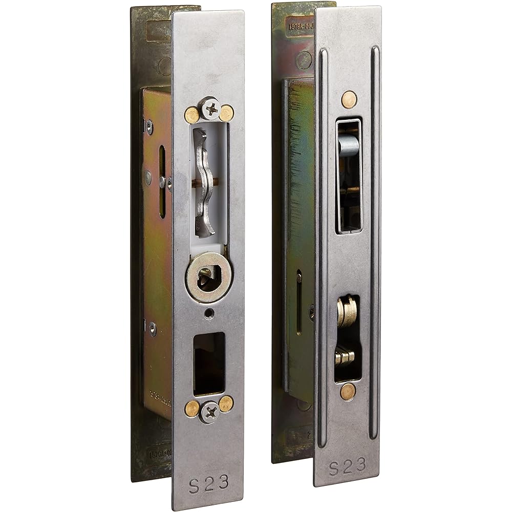 West (West) WEST Genuine Dimple Cylinder Universal Replacement Sliding Door Lock Set of 5 Keys Bronze 333-S2305-BT 1 Pair