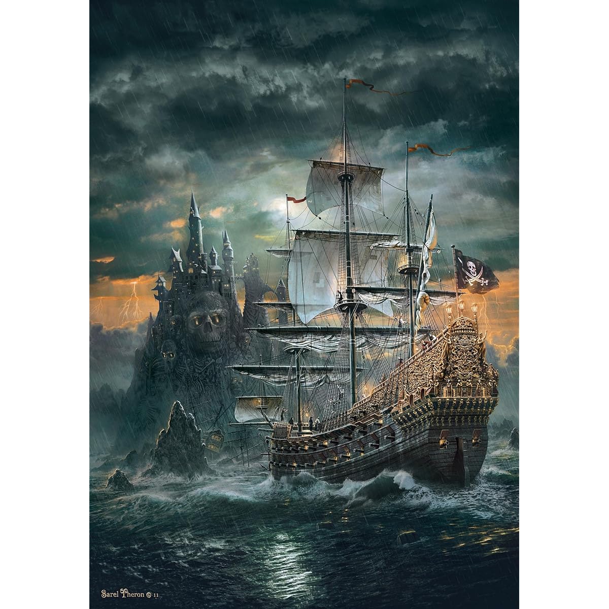 Clementoni 1500 Piece Jigsaw Puzzle The Pirate Ship 59 x 84 cm 31682