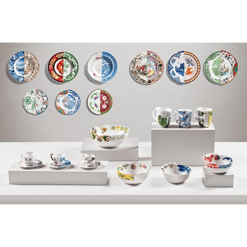 SELETTI Hybrid Bowl 25cm CECILIA φ25 x H4cm Western Style Overseas Style Stylish Cute Colorful Flashy Design Kitchen Dining Table Plate Tableware Bowl Bowl 124161
