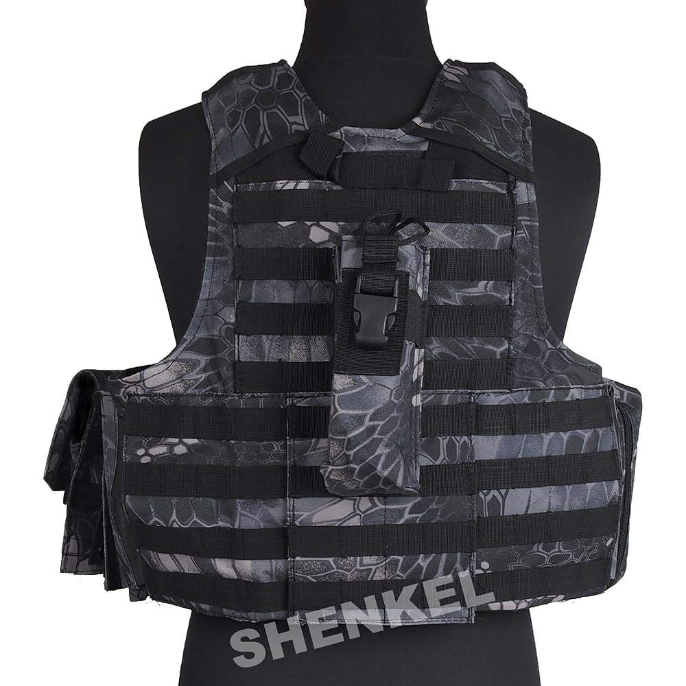 [SHENKEL] Tactical Vest Waving Compatible Complete Set (CIRAS Type) VAR.01 Size Adjustable 6 Types of Pouches Included Taifun Taiphon vest-001kty