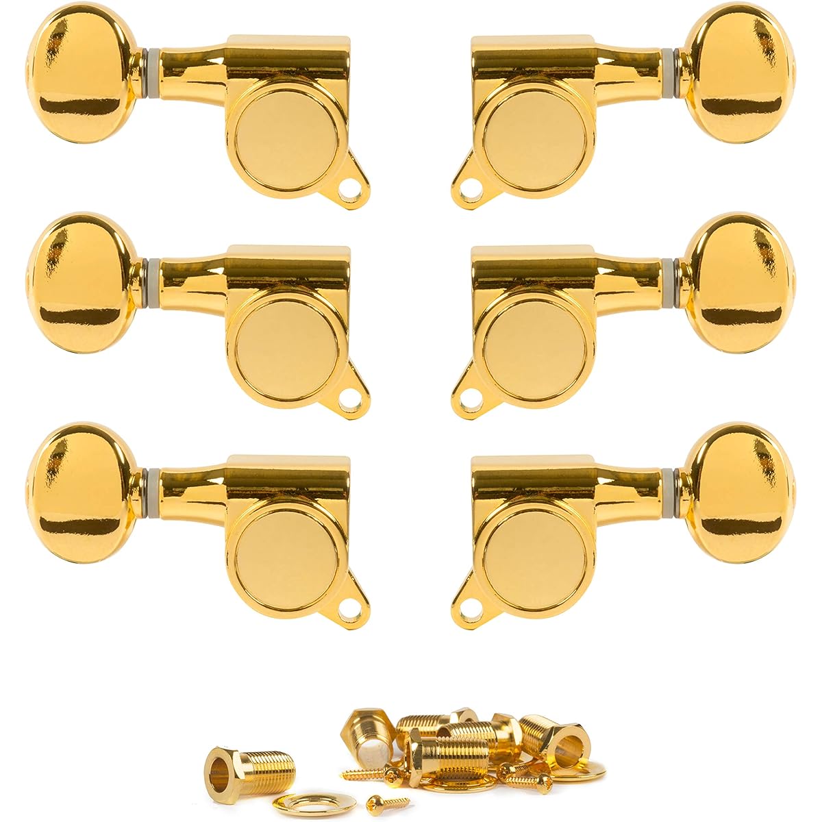 Golden Age Oval Knob 3+3 Tuner Gold