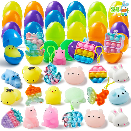 2.4" Prefilled Traditional Egg Assorted Toys 36 Pack