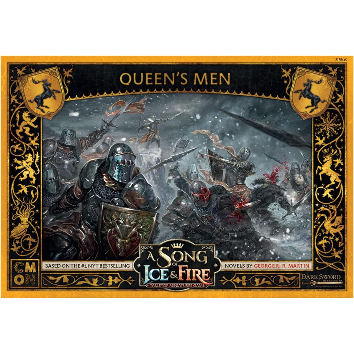 CMON A Song of Ice and Fire Tabletop Miniatures Queensmen Unit Box - Devoted Defenders of the Faith Strategy Game for Adults 14+ 2+ Players 45-60 Minute Play Time