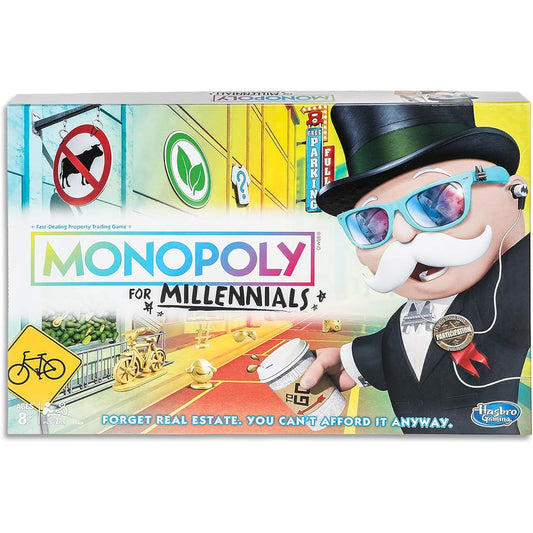 Millenials Board Game Monopoly - Ages 8+