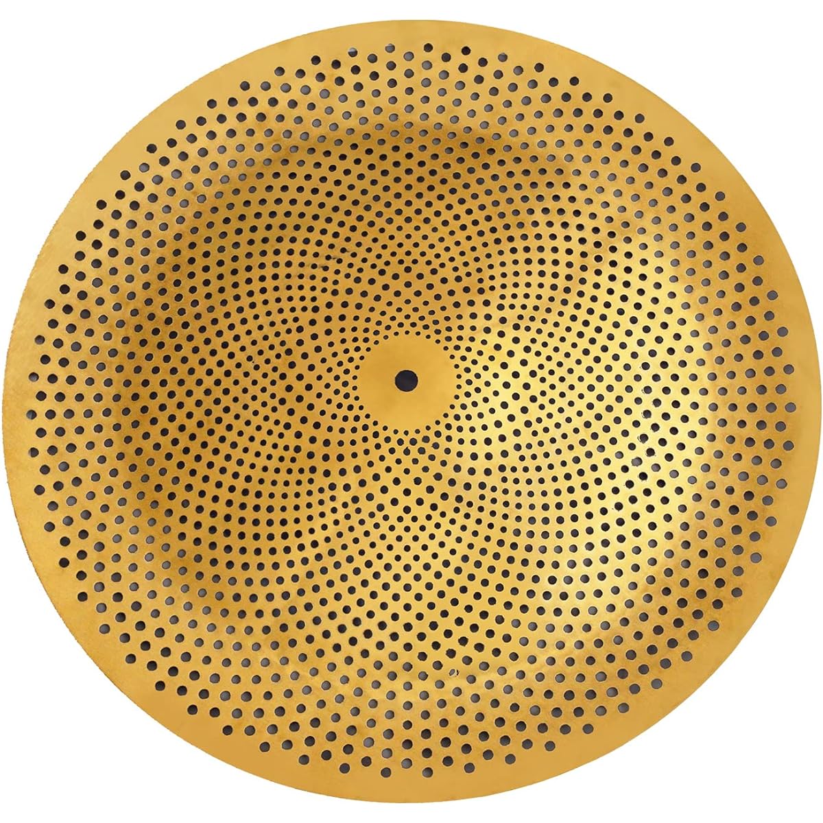 Arborea Mute Cymbal Low Volume Cymbal Golden Splash Crash Mute Cymbal for Practice (18 Inch China)