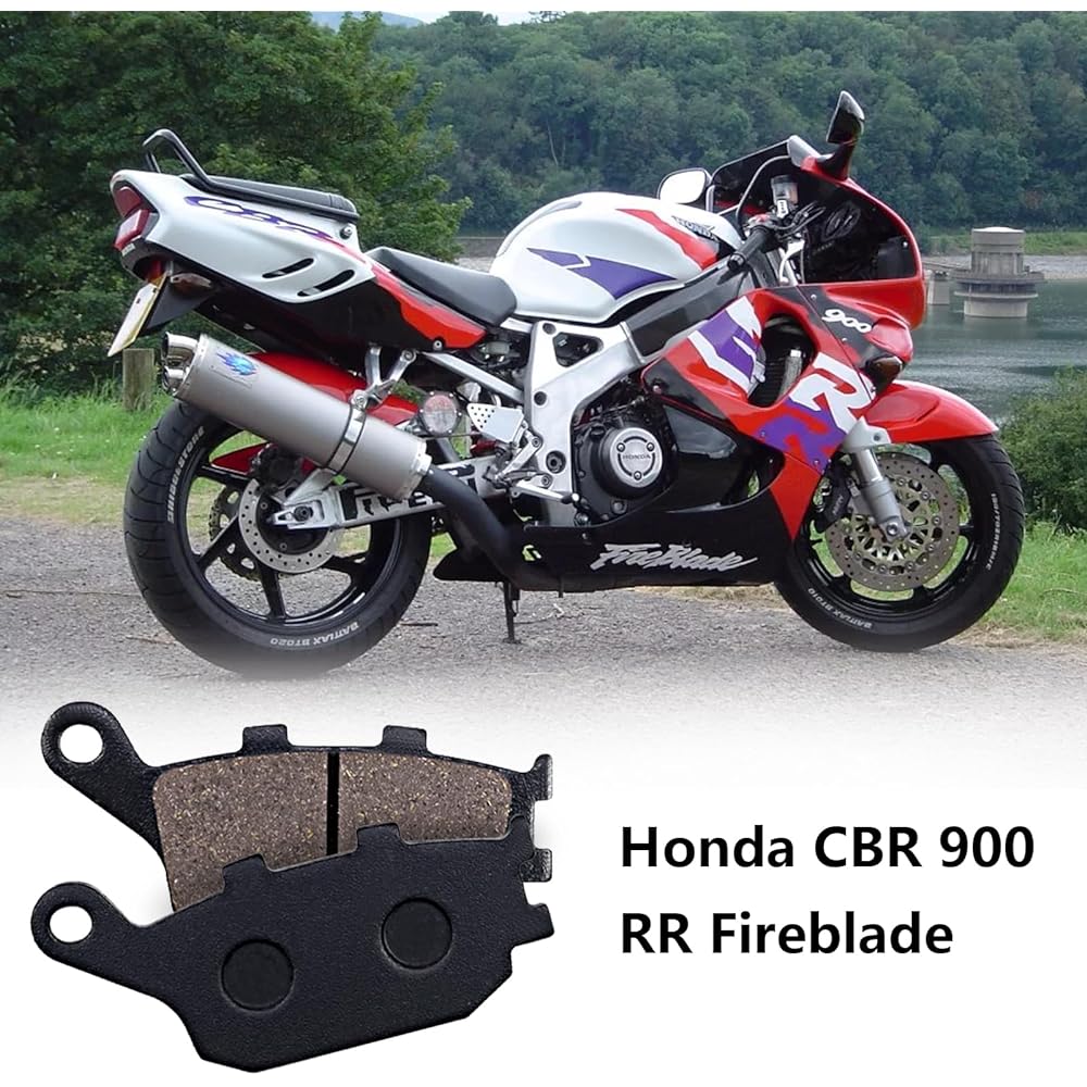 Cyleto Front and Rear Brake Pads for Honda CBR929RR CBR 929RR 2000 2001 / CBR 954RR CBR954RR CBR 954 RR 2002 2003