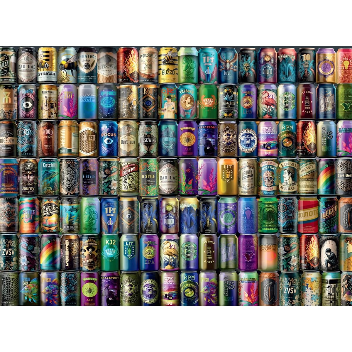 Buffalo Games - Classic Collage - Crafty Brews - 1000 Piece Jigsaw Puzzle for Adults, Challenge Puzzle, Perfect for Game Night - 1000 Pieces, Finished Size 26.75 x 19.75 Inches
