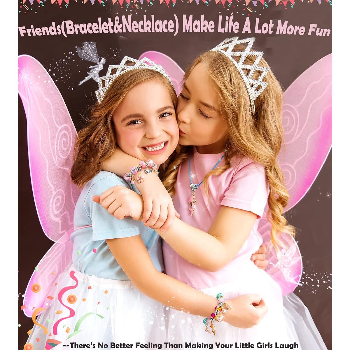 Prt.ASSTNT Gifts for 6-8 Year Old Girls, Charm Bracelet Making Kit, Beaded Jewelry Making Supplies, Unicorn Mermaid Stocking Stuffers, Teen Gifts, Girls Toys, 8-12 Year Old, 5-12 Year Old, Girls Birthday Gifts