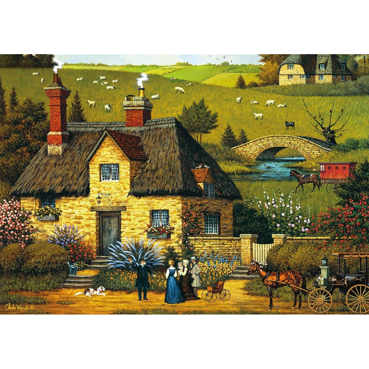 Buffalo Games - Charles Wysocki - Tall Sea Tale - 300 Large Piece Jigsaw Puzzle