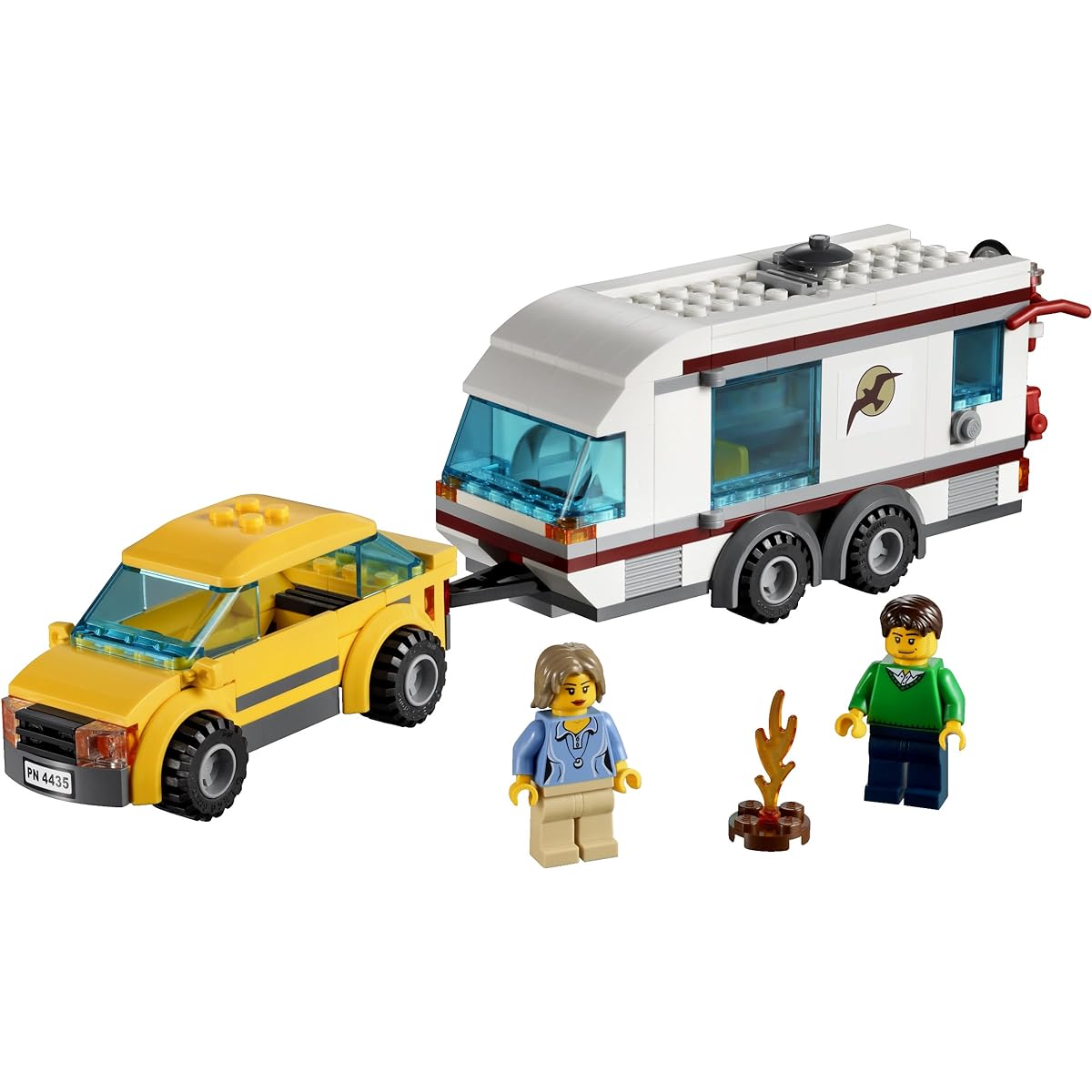 LEGO City Town Car and Caravan 4435
