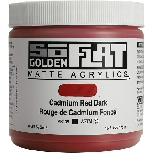 Golden SoFlat 473ml 6565 Cadmium Red Dark 13186565