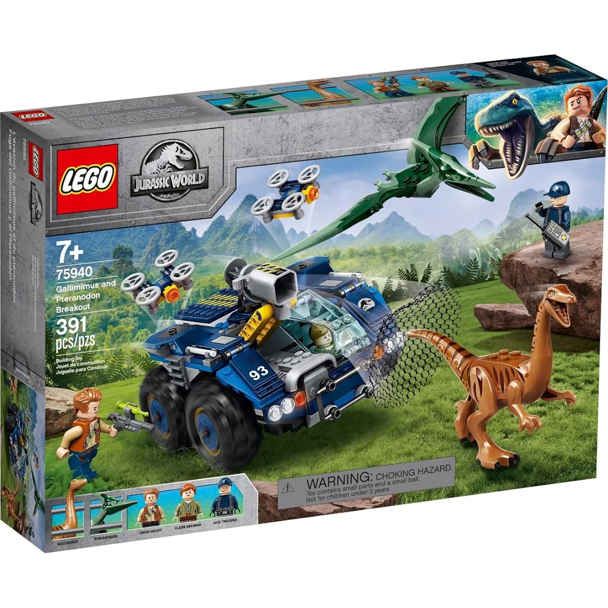 LEGO Jurassic World Gallimimus and Pteranodon Breakout 75940