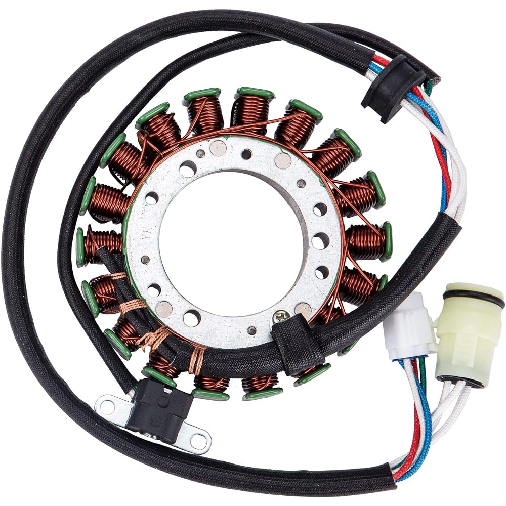Hity Motor Stator Magneto Coil YAMAHA ATV Warrior 350 YFM350 2002-2004 Raptor 350 YFM350 2004-2011 Wolverine 350 YFM350 2002-2005 Big Bear 400 YFM400 200 0-201 1 5NF-81410-00-00 5FU-81 410-00
