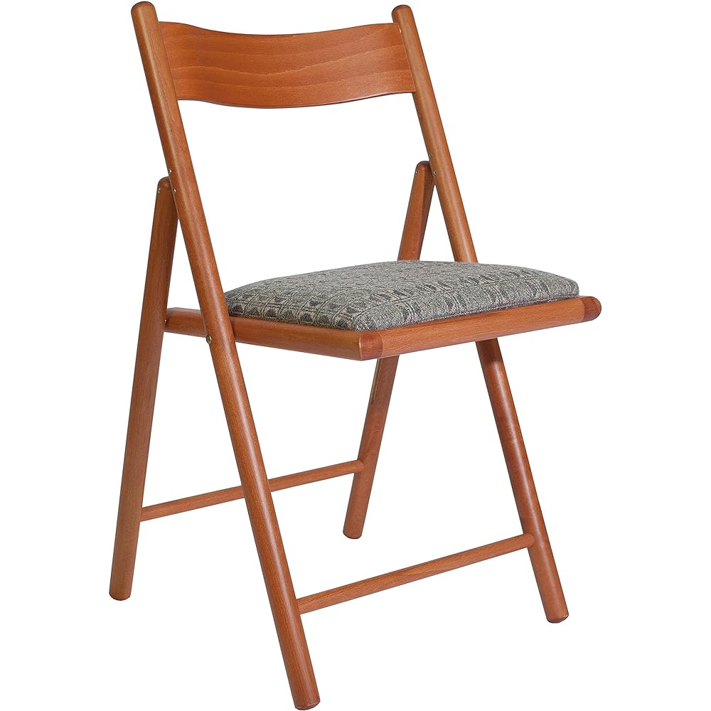 Elements Chair Cotton Made in Italy Wooden Foldable Walnut