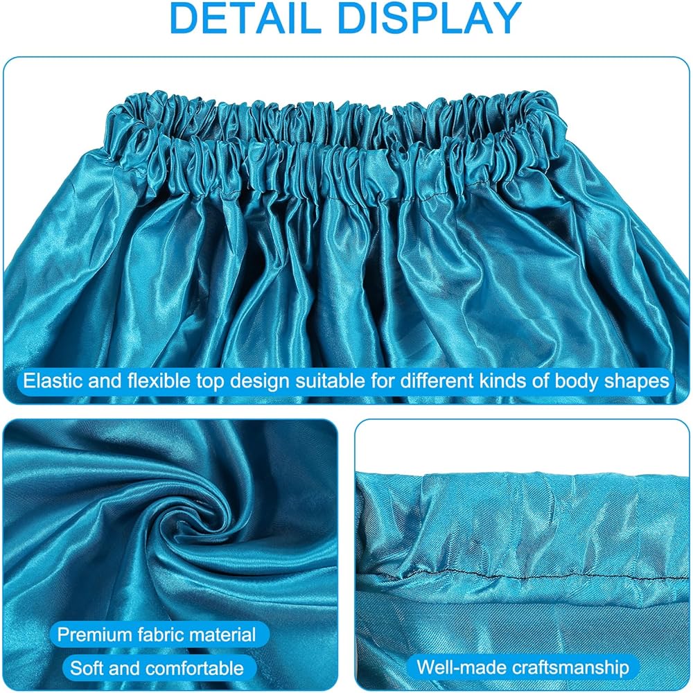 PATIKIL Portable Changing Room 1.4M Length Instant Dress Up Cover Up Tent Privacy Shelter for Beach Boat Camping Contest Teal Blue