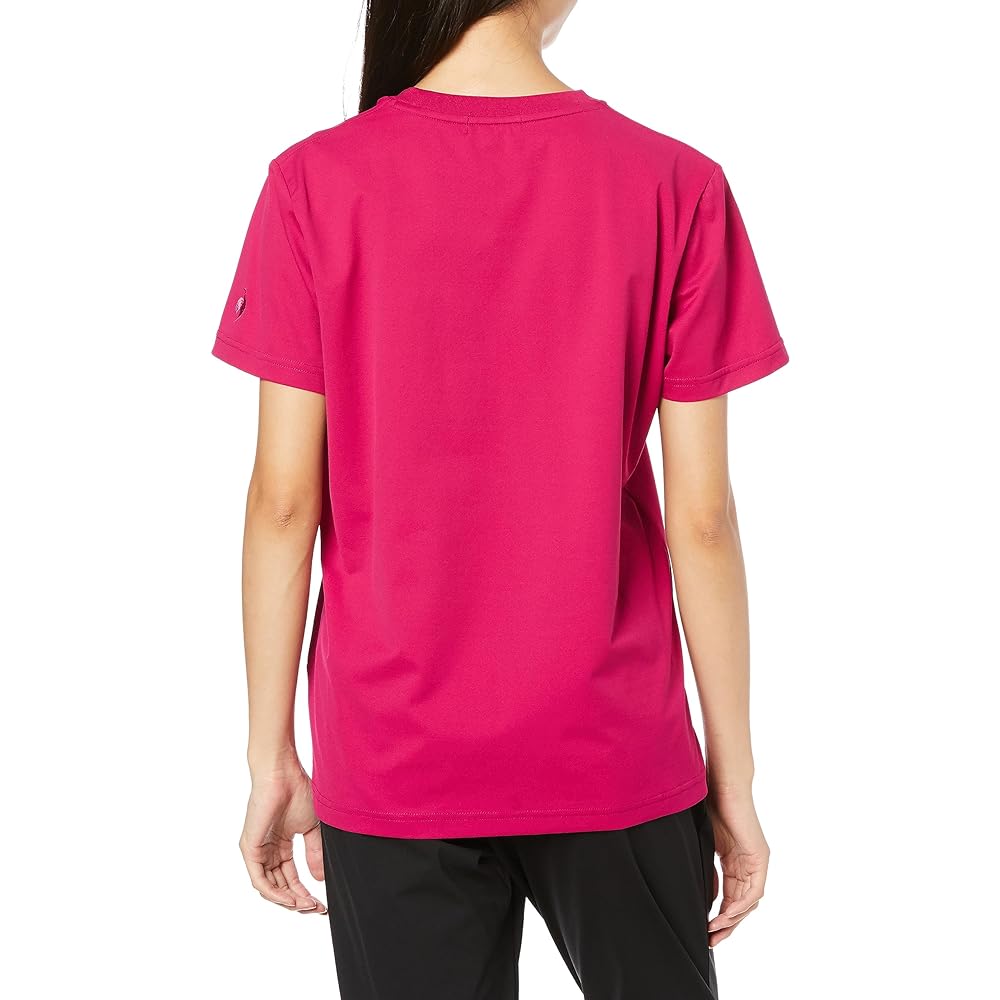 [Le Coq Sportif] T-Shirt Helanka Short Sleeve T-Shirt Sweat Absorbent Quick Drying UV CUT (UPF50+) Stretch Big Logo Eco Women's QMWWJA01