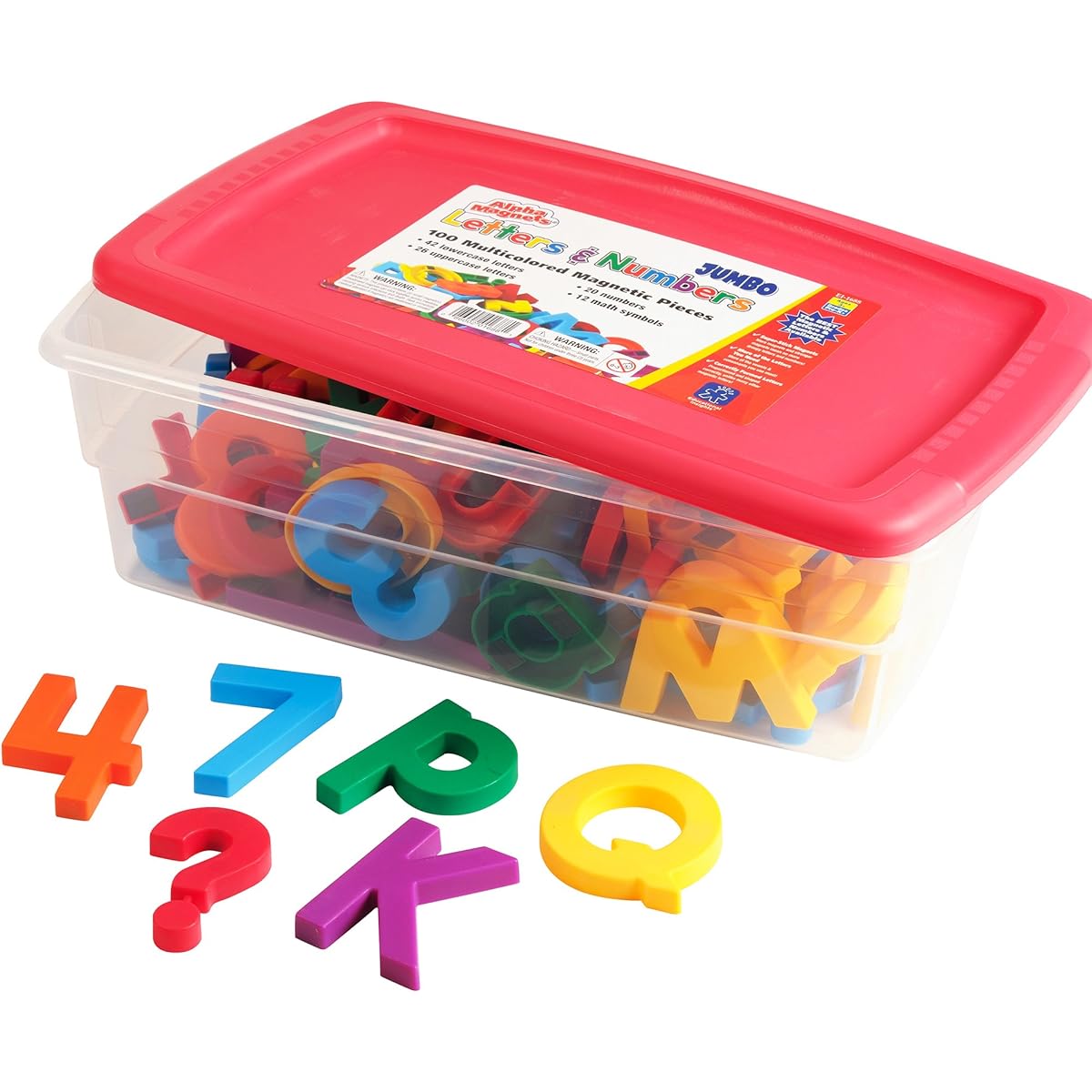 [Educational Insights] Educational Insights Multicolored Jumbo AlphaMagnets & MathMagnets, 100 Pieces 1688 [Parallel Import]