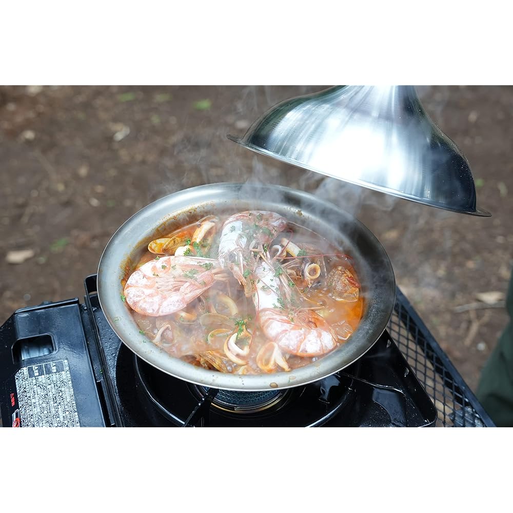 TOKYO CRAFTS Marupot Tagine Pot, Made in Japan, Lightweight, Stainless Steel, Open Fireable, For 1-3 People
