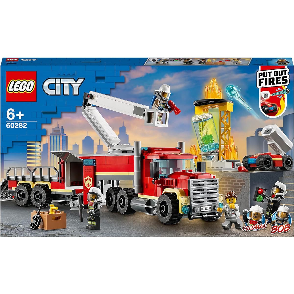 LEGO City Fire Command Base 60282 Toy Blocks Gift Fire Rescue Boys Girls Age 6 and up