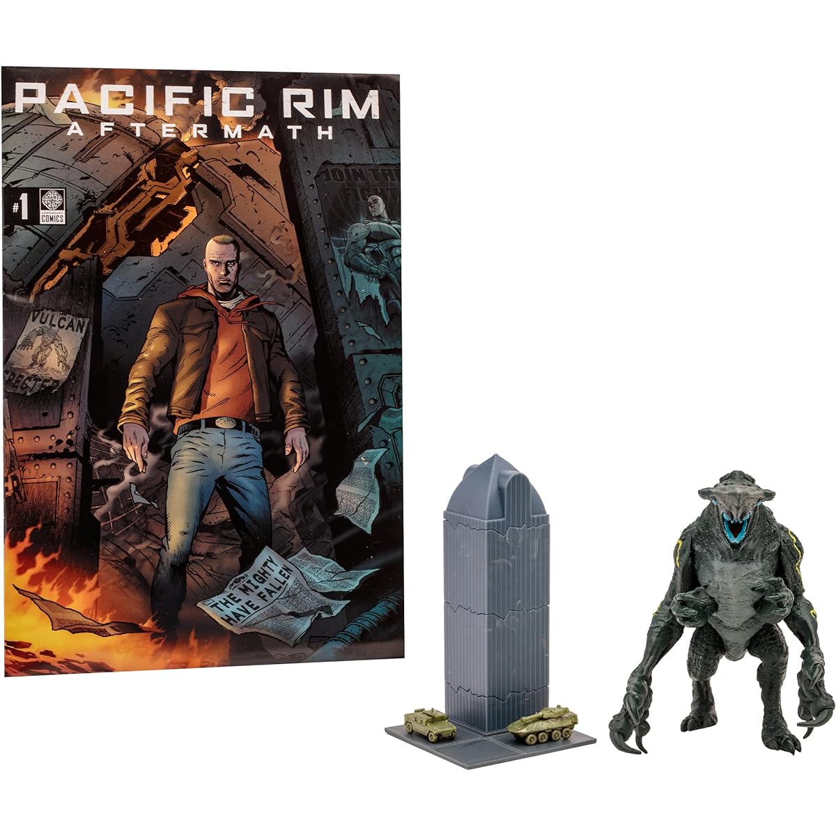Pacific Rim McFarlane Toys Knifehead (Kaiju) 4-Inch Scale Figure Playset with Comic