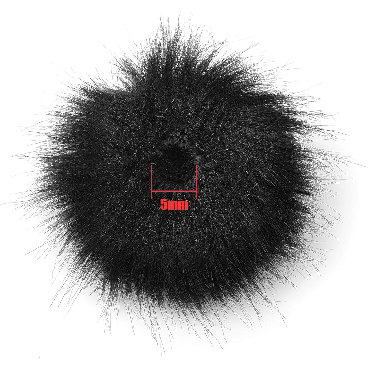 Micro Lapel Dead Cat Windscreen ChromLives Lapel Microphone Windscreen Muff Fur Windshield Dead Cat Outdoor with Lavalier Microphone Pack of 5