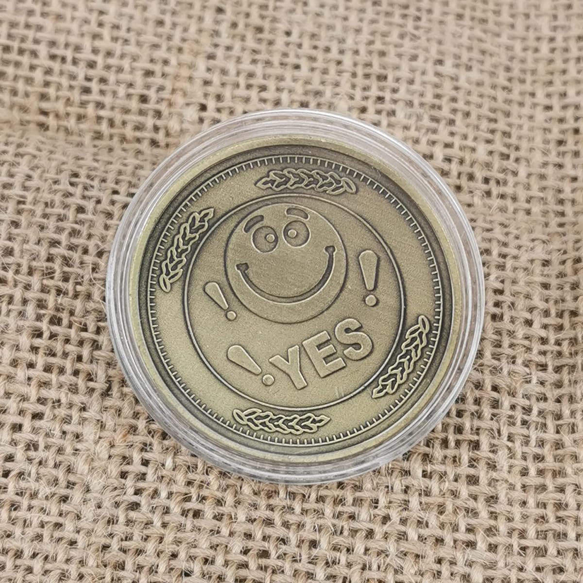 Strugglejewelry YES NO Flipping Challenge Coin Decision Maker Fortune Telling Tool Bronze