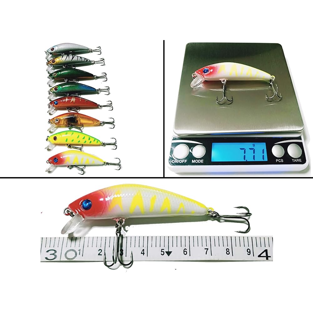 Lanx. Lure Set, 56 Pieces, Fishing Tackle Set, Large Size, River, Sea, Lake, Mountain Stream, Beginner's Fishing, Floating Minnow, Shallow Minnow, Deep Minnow, Sea Bass, Black Bass, Trout, Lure, Sea Fishing, Bass Fishing, Spoon, Blue Fish, Aging, Jigging