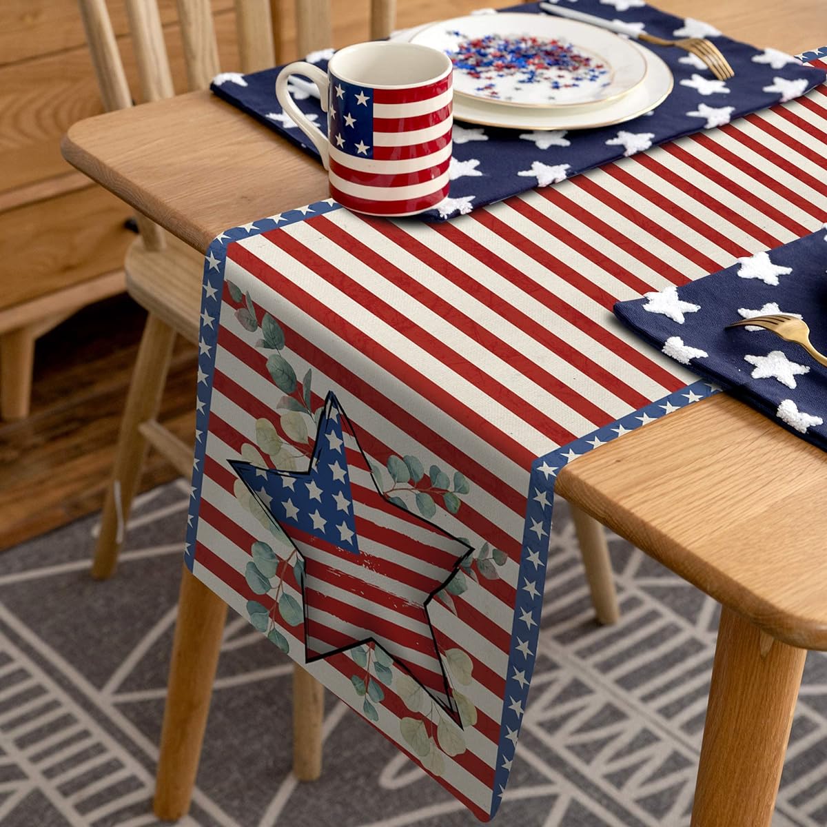 LARMOY Patriotic Table Runner Pat-Runner-3