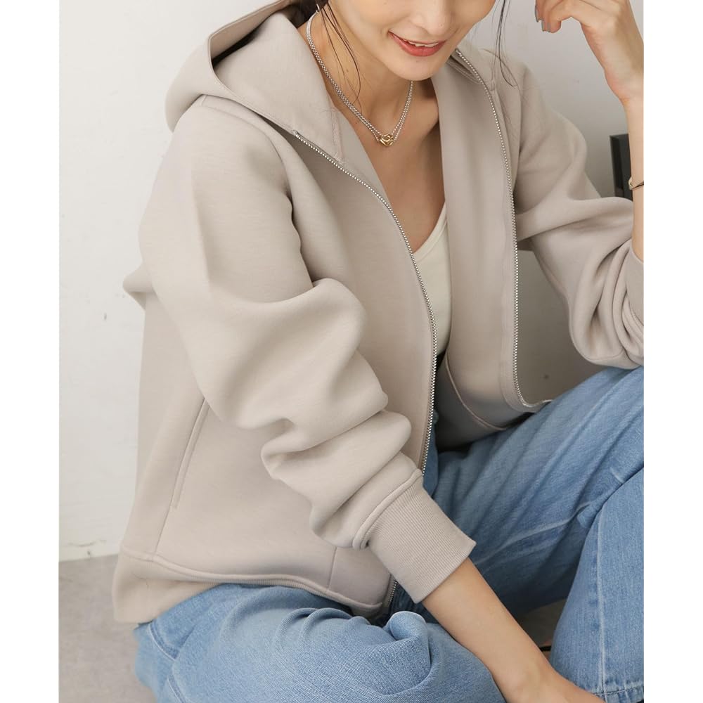Nano Universe (nano universe) WEB limited tech cardboard double zip hoodie