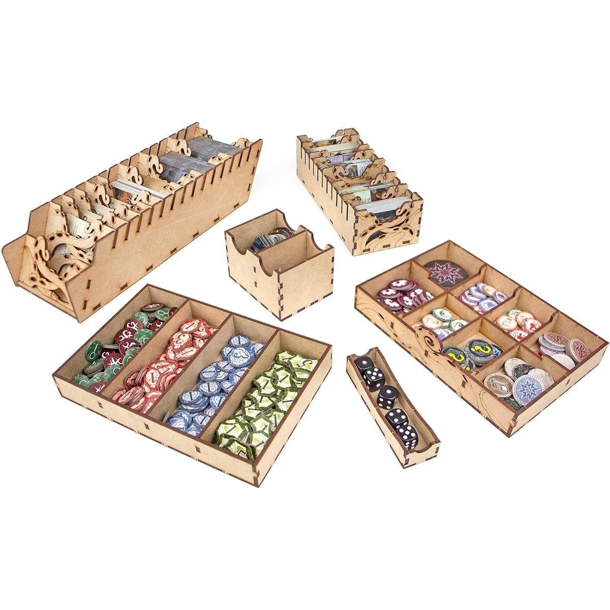 TowerRex Board Game Organizer Arkham Horror 3rd Edition Board Game Box Arkham Horror 3rd Edition Board Game Storage Insert Accessory for Base Game Only