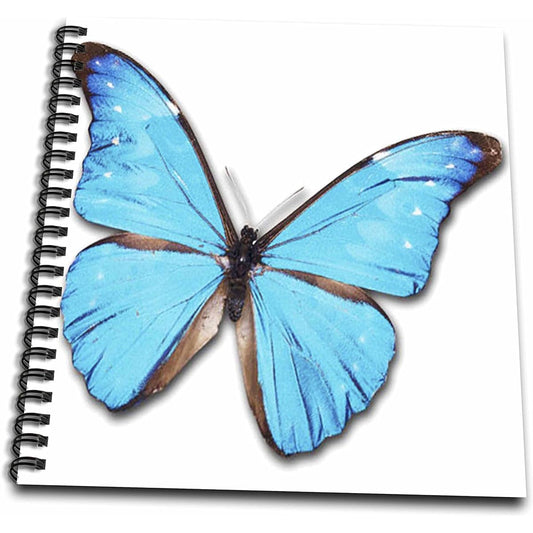 3dRose db_37350_2 Turquoise Large Butterfly Memory Book 12 x 12 inches