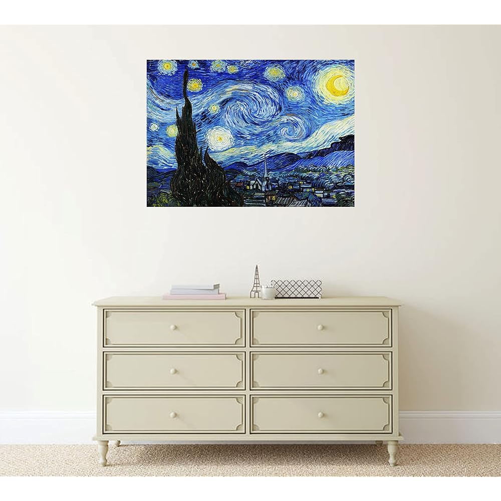 Poster Van Gogh "Night Cafe Terrace Starry Night on the Rhone River Starry Night Sunflowers Sunflowers (12) Iris" A3 Size Set of 6 [Made in Japan] [For Interior Wallpaper] Painting Art Poster