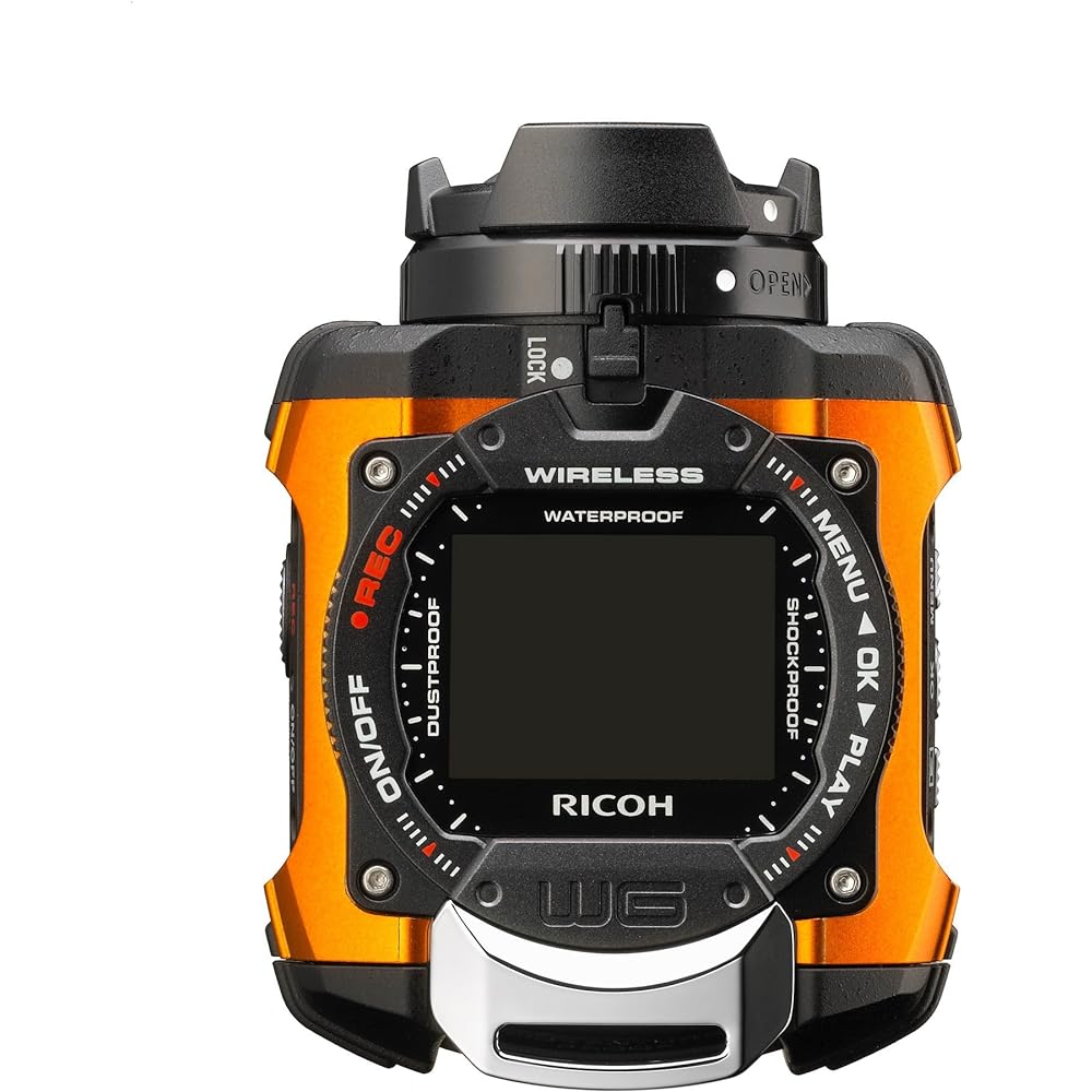 RICOH Waterproof Action Camera WG-M1 Orange WG-M1 OR 08286